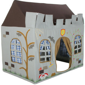 Knight Castle Playhouse (klein) + Floor Quilt (Win Green)